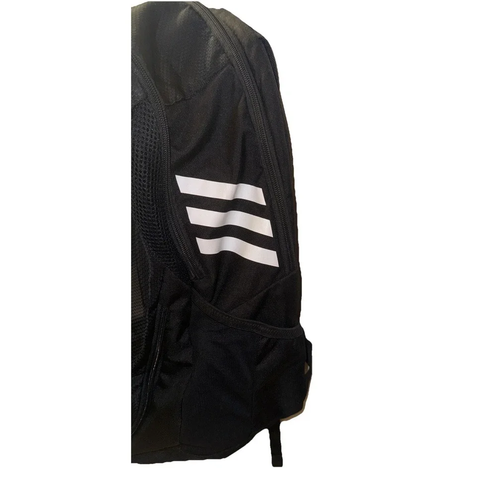 Adidas Stadium 3 Backpack 18.8 L Sports Gym Ball Storage Black Cleat Storage